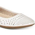 thumbnail image 3 of White Mountain Women's Carrie Flat White Size 5.5 M, 3 of 3
