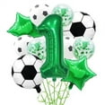 thumbnail image 4 of 1 Set Helium Foil Globos Football Balloons Birthday Party Decorations Kids Boy 32Inch Green Number Ball Soccer Sports Supplies (set-2,Other), 4 of 7