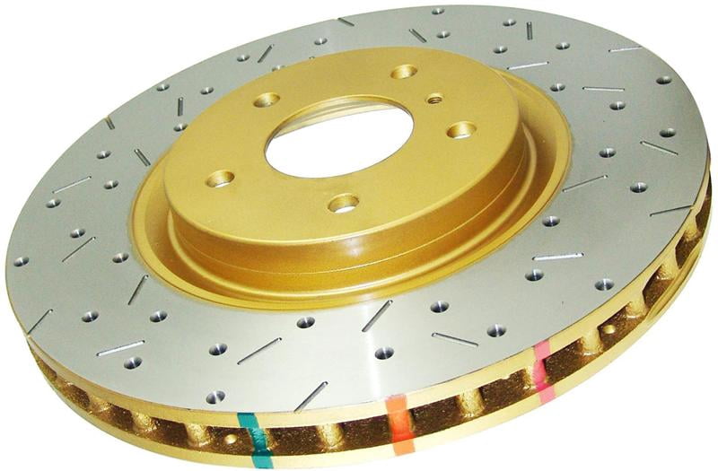 DBA 08+ EVO X Rear Drilled & Slotted 4000 Series Rotor Fits select: 2008,2011-2015 MITSUBISHI LANCER EVOLUTION GSR