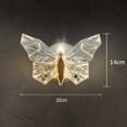 thumbnail image 2 of Nordic Modern Butterfly Wall Lamp Indoor Lighting Fixture Living Bedroom Bedside Hotel TV Home Decoration Wall Light Sconces, 2 of 9