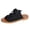 Black, variant on Womens Strappy Mules Gladiator Sandals Roman Beach Vintage Suede Peep Toe Lace up Fisherman Flat Casual Comfortable Dress Slides Backless Slip on Light Green Size 6
