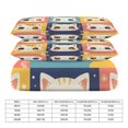thumbnail image 2 of 3 Pcs Soft Bedding Set, Includes 1 Duvet Cover with Zipper And 2 Pillow,Shams Cartoon Cute Cat Twin(86"x70"), 2 of 8