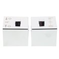 thumbnail image 1 of UPOUART 2Pcs Replacement Ceramic Disc Tap Water Control Silver Plastic Repair Modern, 1 of 8