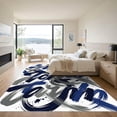 thumbnail image 3 of ODIKA 8'x10' Machine Washable Non-Slip Area Rug, Street Navy Blue High Traffic Rug, Blue, 956050, 3 of 7