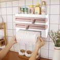 thumbnail image 2 of Sauce Bottle Storage Rack,WallMount Sauce Bottle Storage Preservative Film Dispenser Film Dispenser Rack Next-Gen Design, 2 of 8