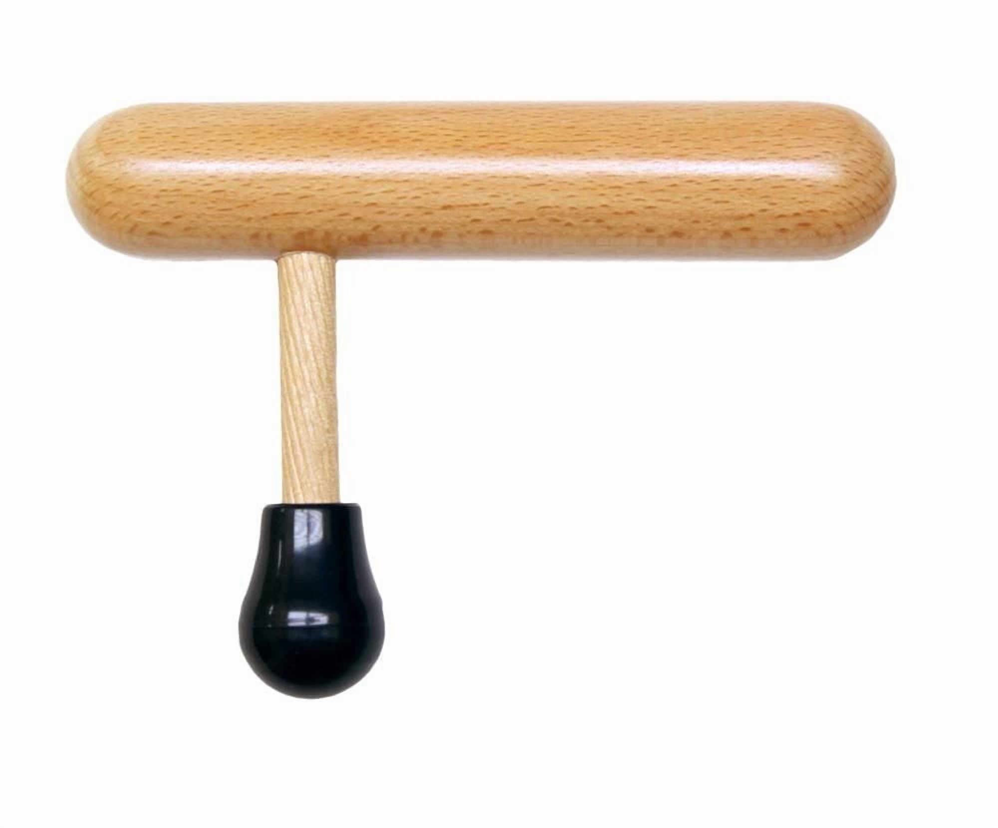 Master Massage Protège pouce en bois, avec barre de pression en forme de T pour points sensibles et tissus profonds