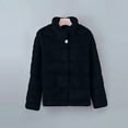 thumbnail image 2 of Lovskoo Women Faux Fur Coat Winter Elegant Thick Warm Fashion Outerwear Short Jacket Black, 2 of 3