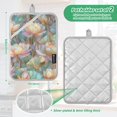 thumbnail image 6 of Yayeee Pot Holders Kitchen Heat Resistant with Pockets 7"x9.8" Cotton Oven Cooking Hot Pads, Colorful Water Lilies Pattern, 6 of 7