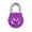Purple, variant on 1-7/8in (48mm) Wide Combination Dial Padlock with Aluminum Cover; Purple