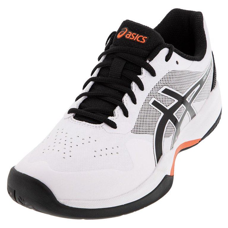 Men s GEL Game 7 Tennis Shoes White and Black