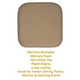 thumbnail image 5 of Charlotte Jacquard Cover Memory Foam Chair Pads 12 Pack Taupe, 5 of 6