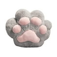 thumbnail image 4 of Cojín con forma de pata de gato, manta con forma de pata de gato, cojín decorativo con forma de pata de gato, regalo de cumpleaños, cojín de oficina, sofá Gris, 4 of 9