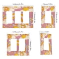 thumbnail image 2 of Yayeee Rocker Switch Wall Plate 2-Gang 4.7"x4.6" Home Decorative Outlet Cover, Purple Retro Rainbow, 2 of 6
