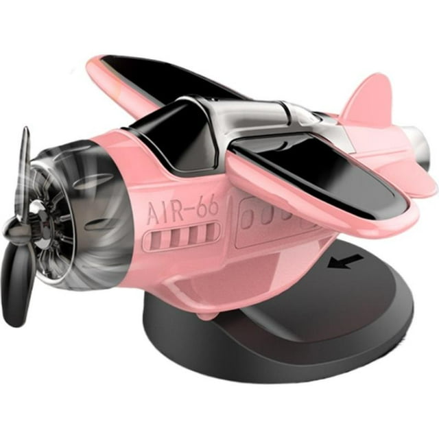 GXFCAI Avion à Énergie Solaire pour Voiture Bureau Alliage Énergie Solaire Rotation Avion Rotation Énergie Hélicoptère Ornements Solaires Décor