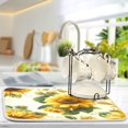 thumbnail image 5 of Dish Drying Mat Kitchen Pad Large Counter Absorbent Dish Mats Drainer Bright Vintage Sunflowers, 5 of 8