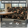 thumbnail image 4 of FOR U DESIGNS Mushroom Print 2 Pcs RV Dinette Cushion Covers Comfortable Replacement Camper Cushion Slipcover Sofa Furniture Protector 1 Backrest Covers and 1 Bench Covers, 4 of 7