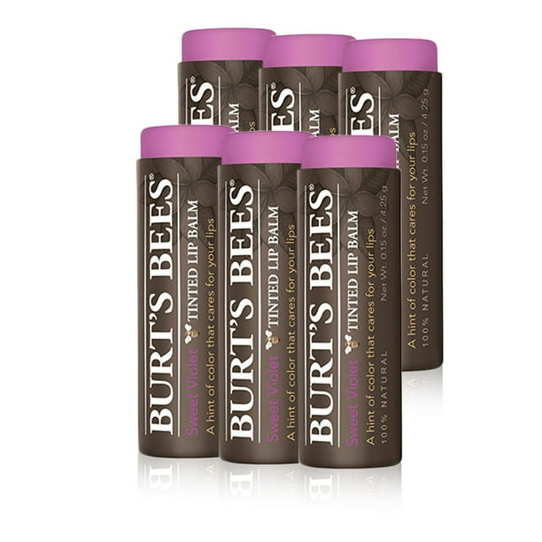 Burt's Bees Tinted 0.15ounce Lip Balm Sweet Violet (Pack of 6