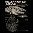 thumbnail image 2 of Mens Star Wars Corellian Freighter Lightweight Hoodie, 2 of 4