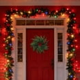 thumbnail image 5 of CozeLy Christmas Wreath Artificial Needle Red Wreath for Front Door Window Winter Wreath, Christmas Hanging Decorations Holiday Door Decor, 5 of 5