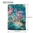thumbnail image 3 of Pofeuu Watercolor Mandala Print Travel Document Organizer Passport Holder Men Women for Family (6.5 in x 4.5 in),Wallet Holder Credit Card Clutch Bag Case, 3 of 5