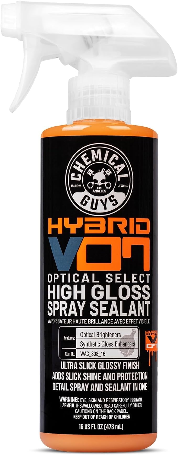 Chemical Guys, Hybrid V7 Optical Sealant Spray, 16 fl oz, Orange