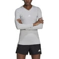 thumbnail image 5 of Adidas Women's Team Long Sleeve Base Tee XL Light Gray, 5 of 7
