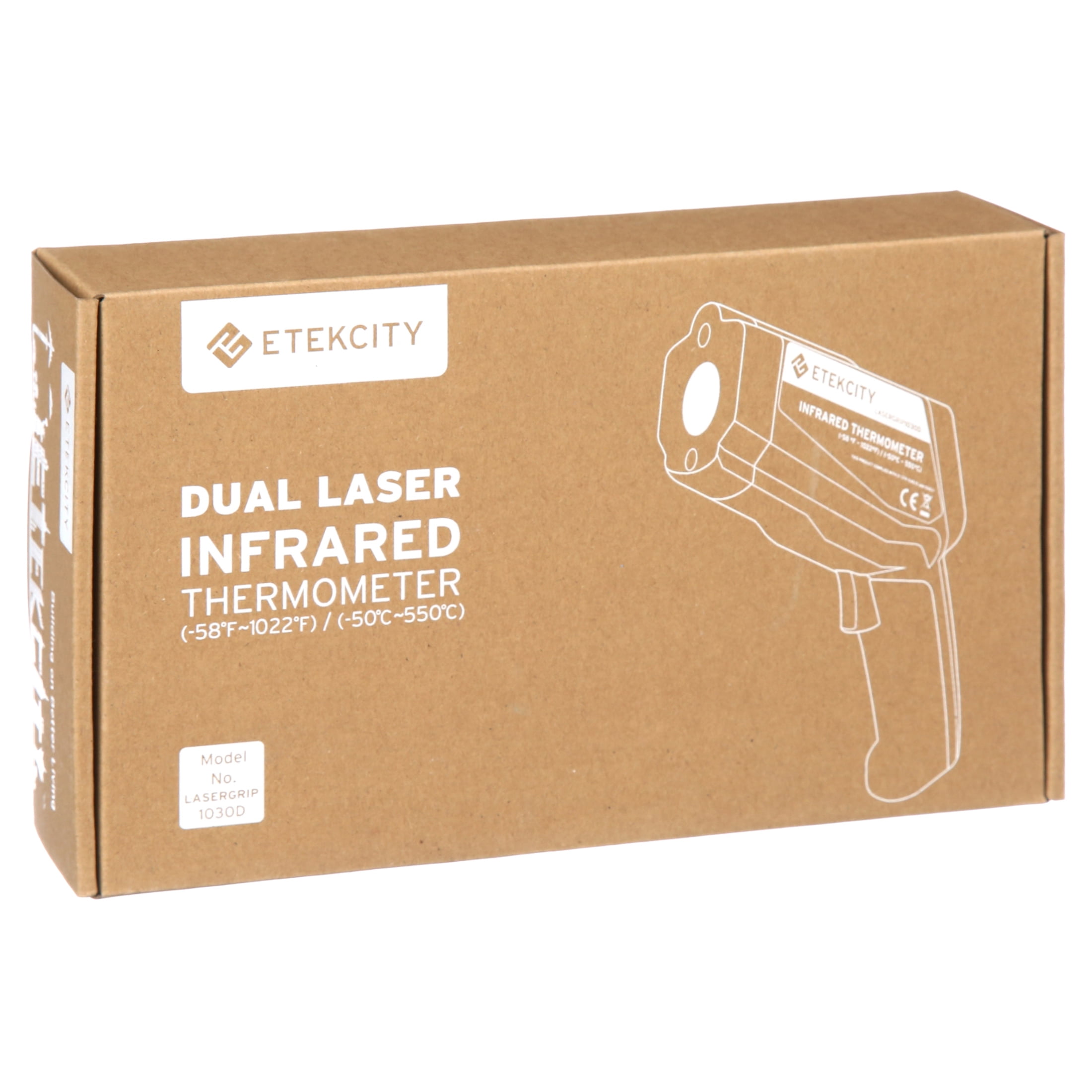 Etekcity Infrared Thermometer Temperature Gun Dual Laser 1030D