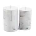 thumbnail image 3 of Simplify 2 Compartment Q-Tip and Cotton Holder Makeup Organizer in Marble, 3 of 4