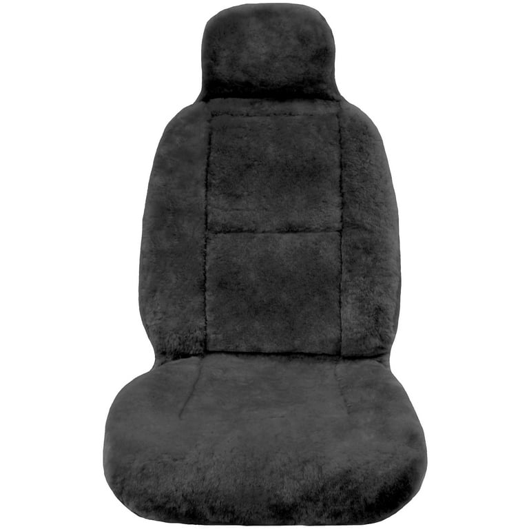 Eurow Sheepskin Seat Cover New XL Design Premium Pelt - Gray