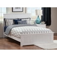 thumbnail image 3 of AFI Nantucket Queen Wood Platform Bed with Cottage Headboard & Footboard, White, 3 of 7
