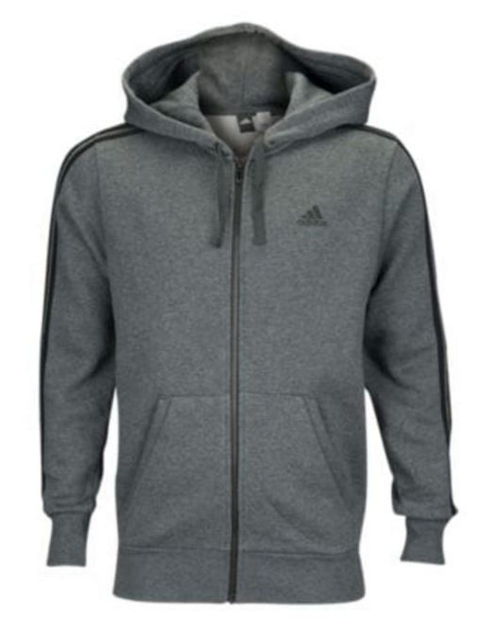 adidas 3 stripe fleece hoodie
