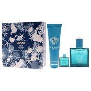 Versace Versace Eros , 3 Pc Gift Set 3.4oz Parfum Spray, 0.17oz Parfum Spray (Mini), 5oz Shower Gel