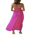 thumbnail image 4 of Women Y2k Long Dress Spaghetti Strap V Neck Maxi Dress Backless Holiday Birthday Beach Sundress, 4 of 5