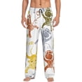 thumbnail image 2 of Goofa Cartoon Monkey Printed Soft Pajama Pants for Men, Wide Leg Comfy Casual Lounge Yoga Pants-Small, 2 of 9