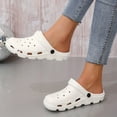 thumbnail image 4 of Zuecos informales para mujer, sandalias ligeras y transpirables para exteriores e interiores, zapatillas planas para mujer, 4 of 4