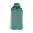 thumbnail image 5 of Xmarks Women's Casual Sleeveless High Neck Pleated Front Tank Halter Top Green M, 5 of 10