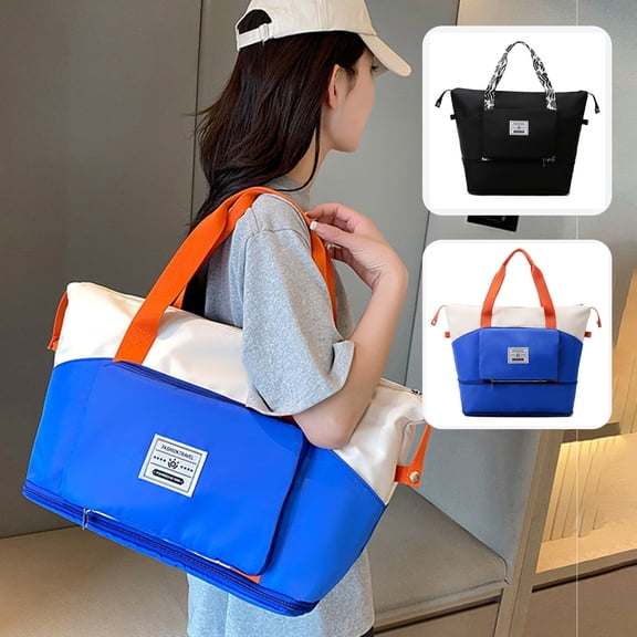 CXALSSY Travel Duffel Bag, Travel Bag, Large Duffel Bag, Weekenders & Overnight Bags, Duffel Bags for Women Men, Portable Foldable Lightweight Waterproof Duffel Bag
