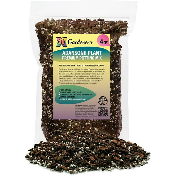 ⭐ GARDENERA Monstera Adansonii Potting Mix: Enhance Aeration, Drainage ...