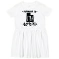 thumbnail image 3 of Inktastic Someone in Utah Loves Me Vacation Girls Toddler Dress, 3 of 5