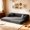 Speckled Black, variant on Leumius 79" Convertible Futon Sofa Bed, Boneless Couch for Living Room, Corduroy Folding Mattress Couch with Fixed-Shape Frame, Floor Sofa Lounge Couch with 2 Pillows, No Assembly,Beige