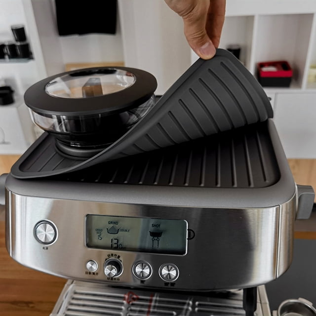 YAOMOBB Silicone Coffee Mat Easy to Clean Coffee Machine Mat Food Grade Heat Resistant High Flexibility Non Slip Multi Purpose