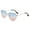 Gold Frame, Blue&Pink Lens, variant on Magik Women Lovely Heart Shape Sunglasses Halloween Cat Eye Retro Sun Glasses UV400