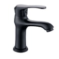 thumbnail image 1 of Mezclador de lavabo, grifo de agua fría y caliente de latón negro, 1 of 4