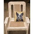 thumbnail image 2 of Carolines Treasures SC9141PW1414 Australian Cattle Dog Wipe your Paws Fabric Decorative Pillow, 14Hx14W, multicolor, 2 of 4