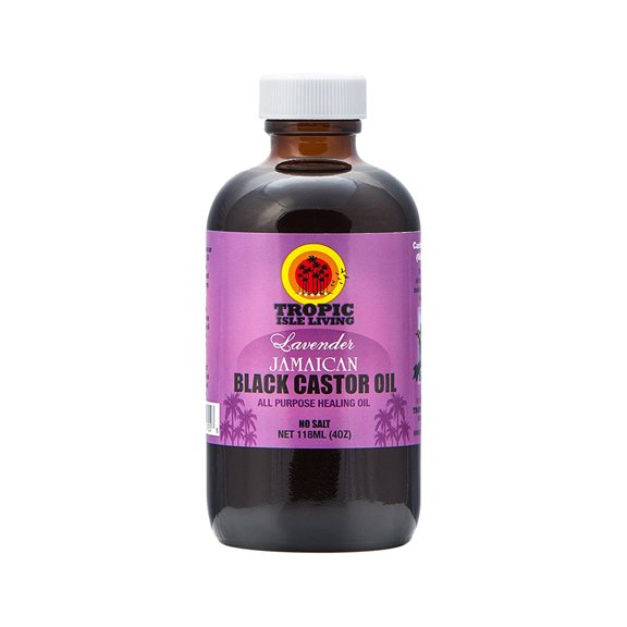 Tropic Isle Living Black Castor Oil Lavender 4oz WFS