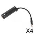 thumbnail image 1 of Convertidor de interfaz de guitarra 4x Pro Baoblaze PVC para dispositivos teléfono móv 4 piezas, 1 of 7