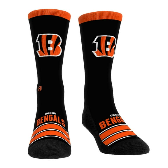 Unisex Rock Em Socks Cincinnati Bengals Gametime Stripe-Crew Socks