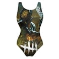 thumbnail image 4 of Dead by Daylight DBD Womens Bathing Suits One Piece Swimsuits Cute Bikini Printed Swimwear Cover Up Dress M, 4 of 7