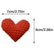 thumbnail image 2 of Xihbxyly Corazón de Bolsillo de Ganchillo, Hecho a Mano con Hilo Acrílico, Tarjeta de Nombre Extraíble, Regalo Cálido En Forma de Corazón, para San Valentín o Cumpleaños, 2,7 X 2,3 Pulgadas, Decoraci, 2 of 5