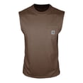 thumbnail image 2 of DPTALR Men's Casual Fashion Solid Color Round Neck Sleeveless Tank Top,Brown, M, 2 of 6